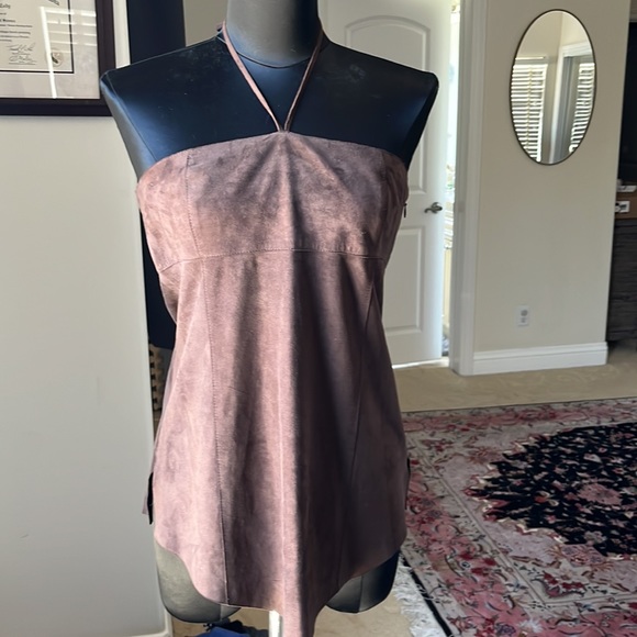 Theory Suede Halter Top - Picture 7 of 12